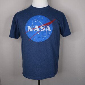 NASA Fifth Sun Men's Unisex T-Shirt * Large L * Shirt * VG * Blue Red White